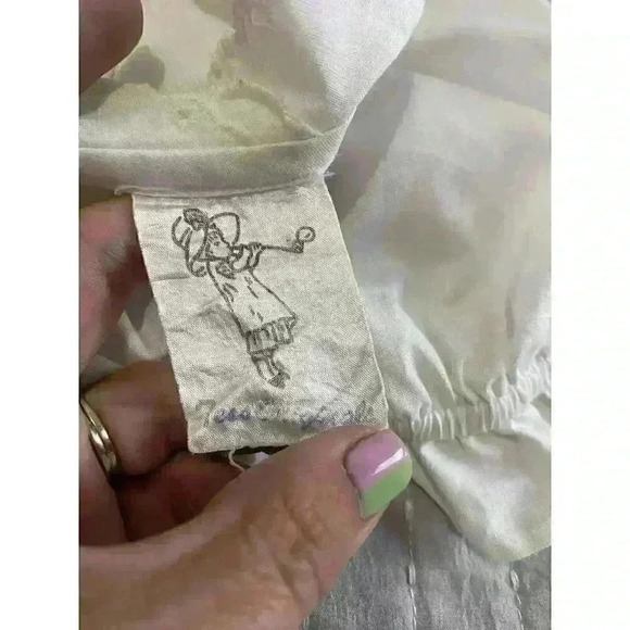 Vintage Tess Originals Heirloom Baby Dress WHITE Embroidered Cotton Size 3 - Picture 4 of 5